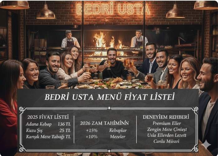 Bedri Usta Menü Fiyat Listesi