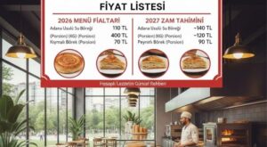 Bülent Börek Menü Fiyat Listesi