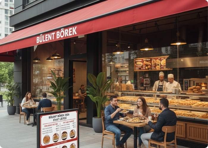 Bülent Börek menü fiyat listesi nedir