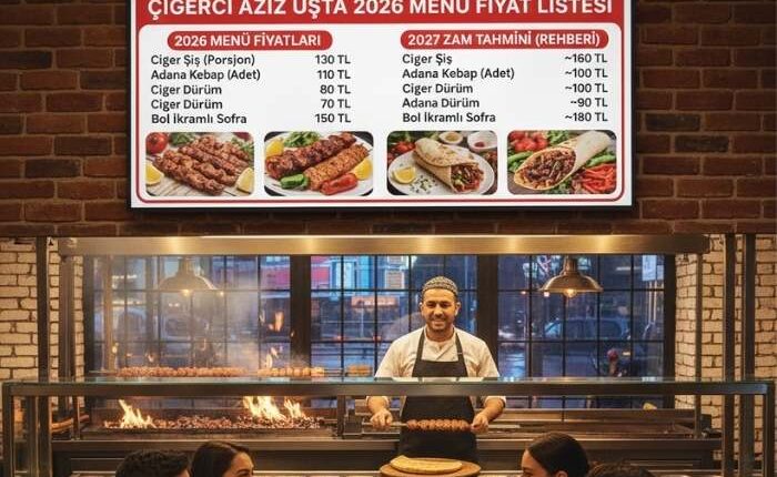 Ciğerci Aziz Usta Menü Fiyat Listesi