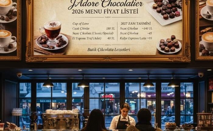 J’Adore Chocolatier Menü Fiyat Listesi