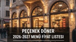Peçenek Döner Menü Fiyat Listesi
