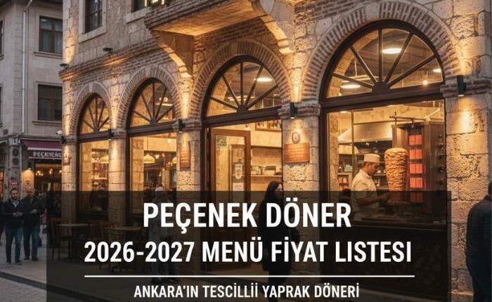 Peçenek Döner Menü Fiyat Listesi