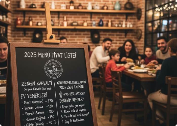 Tuzu Biberi Menü Fiyat Listesi