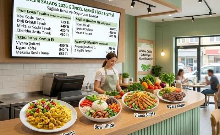 Green Salads Menü Fiyat Listesi