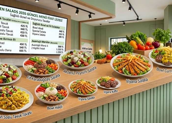 Green Salads menü fiyat listesi nedir