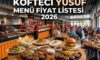 Köfteci Yusuf Menü Fiyat Listesi