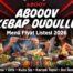 Abooov Kebap Dudullu Menü Fiyat Listesi