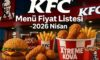 KFC Menü Fiyat Listesi