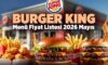 Burger King Menü Fiyatları
