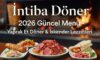 İntiba Döner Menü Fiyat Listesi
